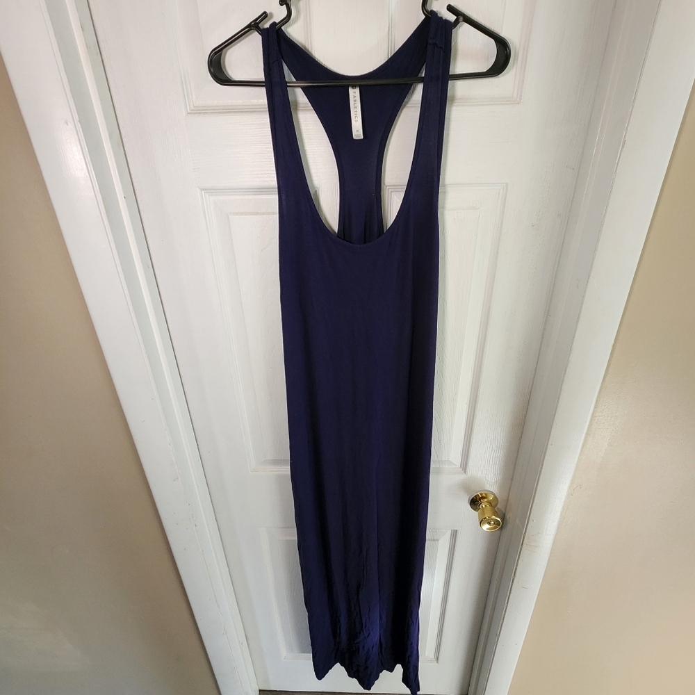 Fabletics full length navy dress